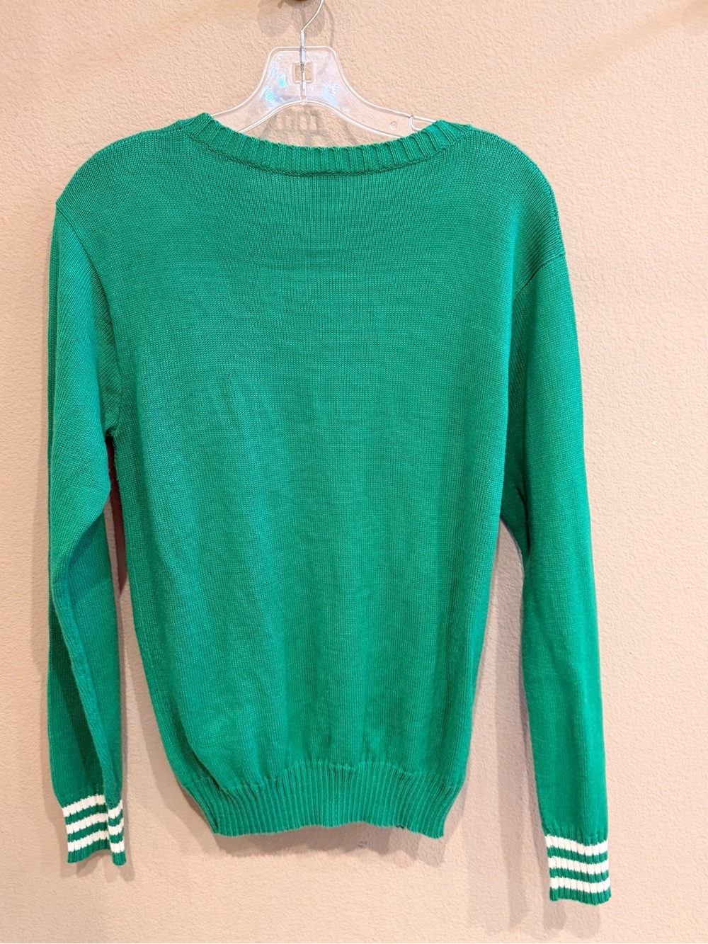The Bubble Golf Sweater Green Varsity Knit Pullover Medium - Picture 3 of 6